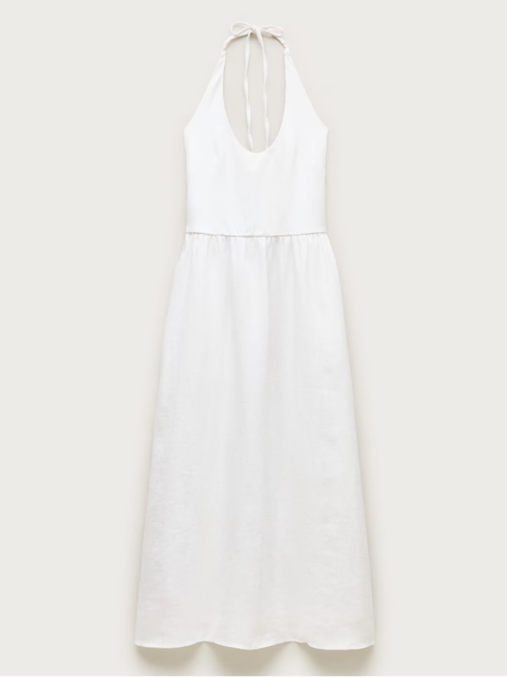 J.Crew Halter Mixy Midi Dress White Size Small NWT Cottagecore CV655 $178 - Picture 3 of 9